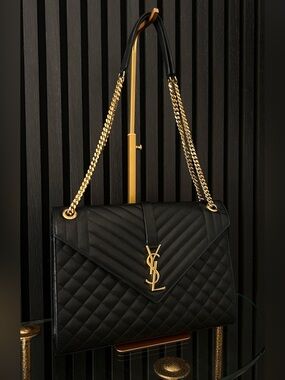 Saint-Laurent Quilted Envelope Large